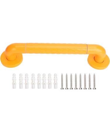 Non-Slip Stainless Steel Shower Handle with Night Light Rings - 35mm Diameter Durable Yellow Design for Safety - Buy Online on GoSupps.com