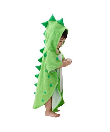 Baby bathrobes shoes set tonsee shower coat terry mantle morning coat with hood for girls boys nice caricature soft comfortable robe slave bath fleece bathroom fleece wrap with belt 55*115cm green2