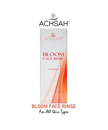 ACHSAH Bloom Face Rinse | Organic Natural Face Wash for All Skin Types | Fights Free Radicals & Sun Damage | 60g - Buy Online on GoSupps.com