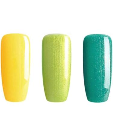 "Bluesky Gel Nail Polishes Brights Bicycle Yellow 80576 Limeade 80550 Art Basil 80615 3 x 5ml Yellow Green (Requires Curing Under UV LED Lamp) Bicycle Yellow 80576 5.00 ml (Pack of 3) - Buy Online on GoSupps.com