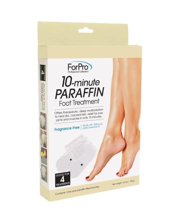 ForPro 10-Minute Paraffin Foot Treatment  Spa and Home Treatment Booties  Fragrance Free  One-Pair