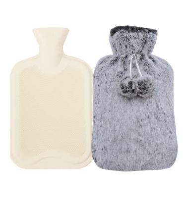 MYAMIA 500ml Hot Water Bottles with Cover Rubber Hot Water Bag Pain Relief Hot Water Bag-A