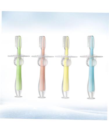 Ipetboom Silicone Toothbrush Set for Babies | 4-Piece Soft & Safe Newborn Teething Brushes - Buy Online on GoSupps.com