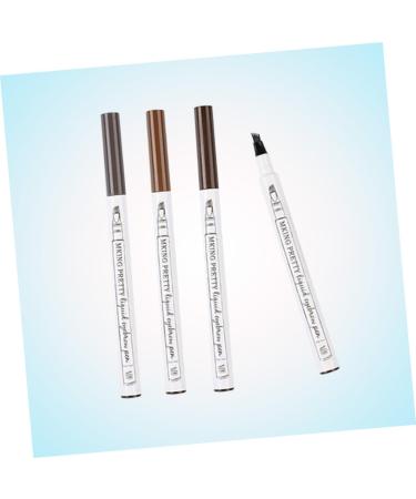 Mipcase Eyebrow Pencil 8 pcs #dark Liquid Pen #chestnut #brown Four-pronged #black Long-lasting Natural Pencil Makeup 1 count (Pack of 1) As Shownx2pcs - Buy Online on GoSupps.com