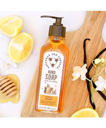 Savannah Bee Co Liquid Honey Hand Soap 9.5 oz - Moisturizing and Soothing - Buy Online on GoSupps.com