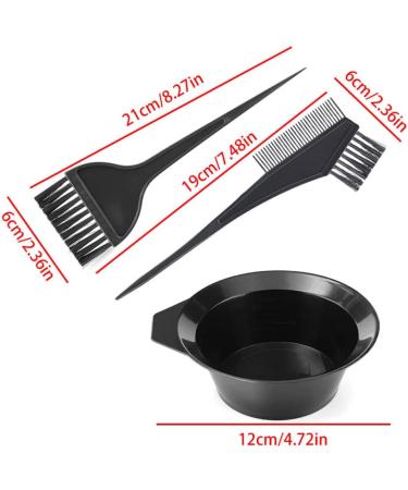 Hair Dye Coloring Set Hair Dye Comb Brush with Mixing Bowl Hair Coloring Applicator Comb Set DIY Salon Tool - Buy Online on GoSupps.com