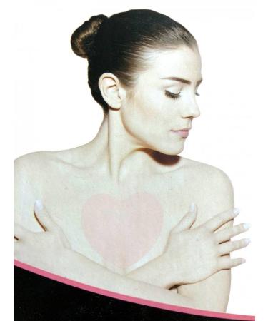 Anti wrinkle silicone d collet self-adhesive pads for a wrinkle-free d collet and an improved skin appearance