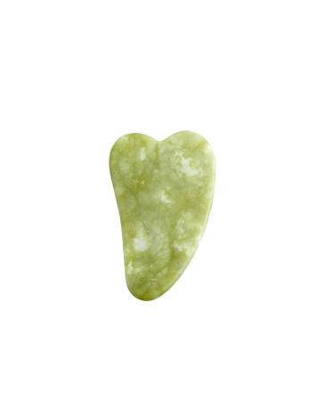 Natural Stone Jade Gouache Scraper Rose Quartz Facial Gua Sha Tools Neck Massager for Face Lifting Beauty Health Pink Natural Stone (Color : S Size Green)