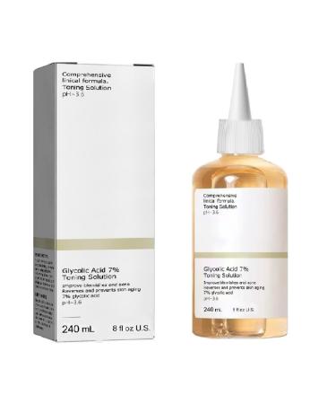 Glycolic Acid 7% Toner Glycolic Acid 7% Toning Resurfacing Solution Facial Exfoliation and Rejuvenate Your Skin (240 ML)