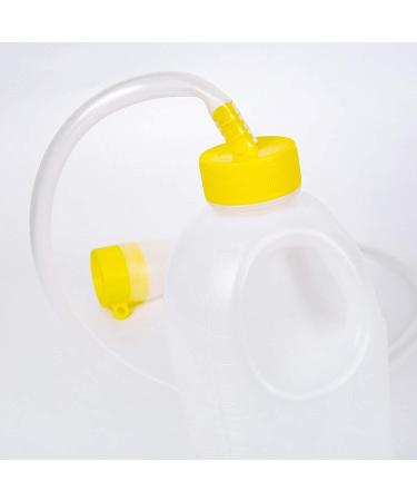 Pee Bottle Male Portable Urinal Pee Bottle Male Portable Urinal TravelMaleBedUrinal-Yellow-PeeBottleNightDrainageContainerUrineCollectorwithTubeforMen1700ML Onecolor - Buy Online on GoSupps.com
