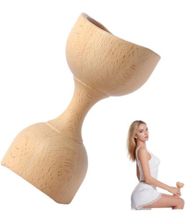Wooden Handheld Massage Cup - Body Sculpting Tool for Muscle Soreness Relief | International Shipping - Buy Online on GoSupps.com
