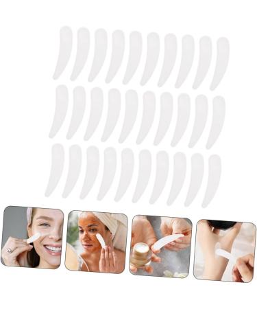 FOYTOKI 500 Pcs Mask Scoop Cream Scoop Makeup Spoon Tool Face Products Face Beauty Scoop Mini Spoon White Pp - Buy Online on GoSupps.com