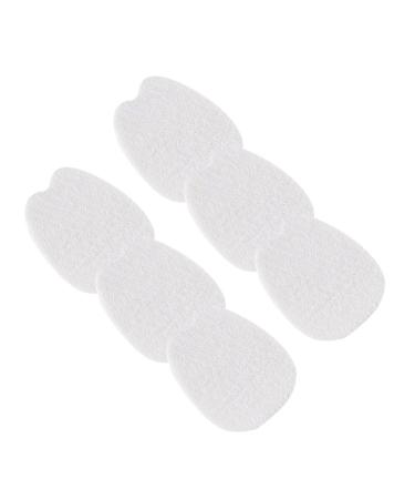 CLISPEED 6 Sheets Tongue Sticker Anti- Pain Foot Insoles Metatarsal Gel Pads Forefoot Pads Orthotic Insole Cushion Metatarsal Foot Pad Lint Forefoot Mat Sticker Household Flannel White
