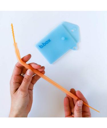 b.box Reusable Silicone Straw Travel Set x 2