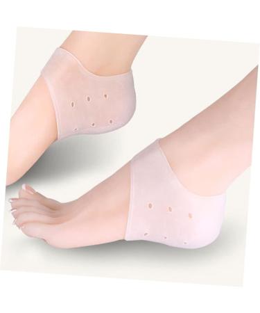 FRCOLOR 3 Pairs Foot Protectors for feet moisturizing Socks Silicone Gel Socks Heel Socks Protectors Sock Heel Protectors Heel Support Heel Sleeve Support Silicone Heel Sleeve Gel Set - Buy Online on GoSupps.com