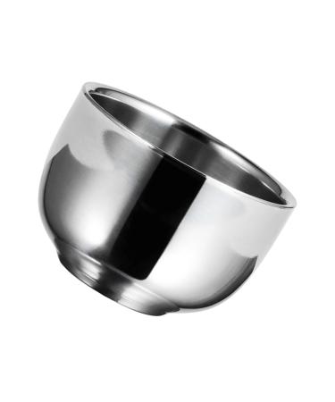 Doitool 1stk key bowl shaving shell made of stainless steel shave mix men foam shell container ceramic tools man beard stainless steel simple