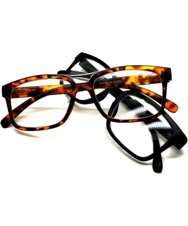 Buy 2 Pair Bifocal Reading Glasses for Men & Women - Spring Hinges Clear Lenses All Strengths Available - Shop Internationally - Buy Online on GoSupps.com