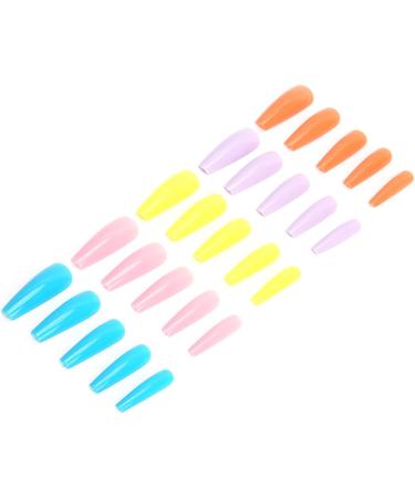 Pure Color Fake Nail Nail Tip Fake Nail Full Cover False Nail with 10 Different Sizes for Salons and Homes(05) - Buy Online on GoSupps.com