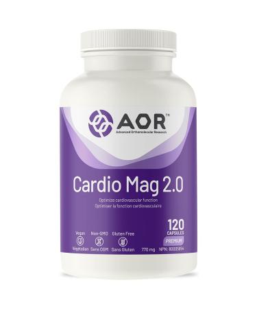 AOR - Cardio Mag 2.0 770mg 120 Capusles - Magnesium Orotate for Cardio Heart Health Blood Bressure Support Supplement & Cardiovascular Supplement - Orotic acid & Elemental Magnesium for Heart Health
