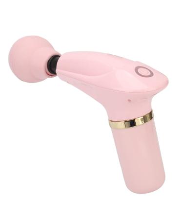 Mini massage gun mini-muscle depth tissue gun type City charging light percussion muscle viewer hammer-knet mode (pink)