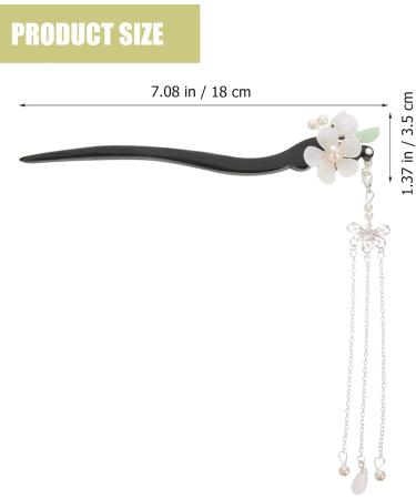 LALAFINA Hairpin Hair Sticks for Buns Chopsticks for Hair Vintage Hair Pin Hair Bun Pin Flower Hair Pin Hair Bun Stick Hair Accessory for Women Long Hair Pin China Ebony Miss Wood - Buy Online on GoSupps.com