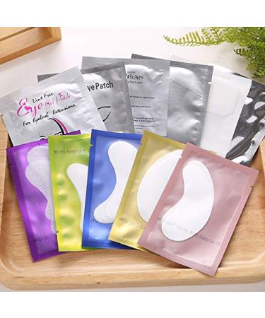 100 Pairs Under Eye Gel Pads for Lash Extensions - Pink+Purple | Lint Free Eyelash Extension Gel Patches Kit - Makeup Supplies - Buy Online on GoSupps.com
