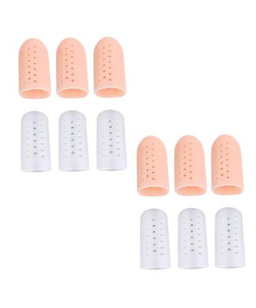 SEWOART 6 Pairs Toe Splitter Foot Protectors for Feet Thumb Protector High Heel Protectors Hammer Toe Caps Toenail Ingrown Cushion Ingrown Toe Sleeves Toe Protective Covers Useful Toe Caps