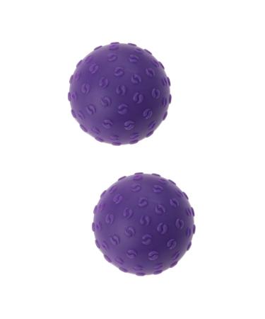 Magiclulu 2st Balance Ball Fitness Ball Fitness Ball Gymnastics Ball Massage Ball Yoga Balls Ball Equal Ball Tai-Chi-Ball Exercise Ball Stability Ball Hand Balance Ball Violet