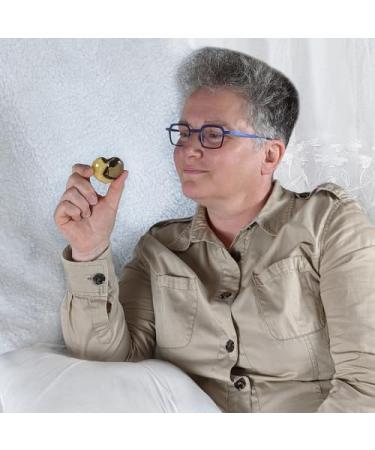 Eusice Heart Septaria | Natural Stone Crystal for Lithotherapy Meditation & Chakra Healing (40mm - 55mm) | Handmade Well-being Gem - Buy Online on GoSupps.com