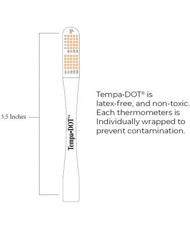 TempaDOT 100 Pack - Single-Use Clinical Thermometers | Highest Accuracy & Prevents Cross-Contamination for Oral/Axillary Use - International Shipping Available - Buy Online on GoSupps.com
