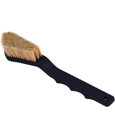Boar Hair Rock Climbing Brush with Ergonomic Handle | Durable Cleaning Tool for Chalk & Holds Indoor/Outdoor - Black & White - Buy Online on GoSupps.com