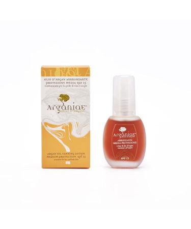 Arganiae Bronzing Argan Oil - Medium Protection SPF 15 - Face and Body Skin Treatment - 30 ml
