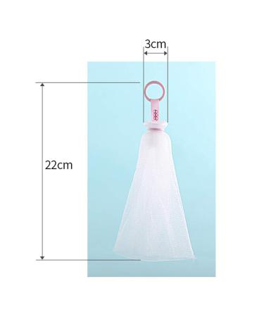 2-Piece Foam Net Facial Cleansing Shower Bubble Net - Easy Mesh Bag with Drawstring Design for Perfect Bubbles - Buy Online on GoSupps.com