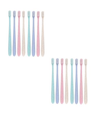 Healeved 4 boxes of 8 pieces of travel toothbrush toothbrush with cap soft toothbrush camping toothbrushes toothbrush out with hat care brush bristles travel