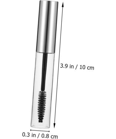 VINTORKY 10pcs Mascara Empty Tube Mascara Bottle Lip Gloss Bottle Eyelash Cream Tube Cosmetic Silver Plastic - Buy Online on GoSupps.com