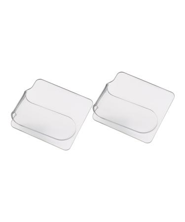 2 pi ces Palette de Maquillage pour Ongles Transparente Acrylique Palette de M lange Portable Ergonomique avec Poign e Incurv e Outil Cosm tique R utilisable pour Fond de Teint et