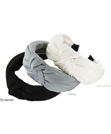 axy Headband with Knot and Satin Covered Vintage Beautiful Headband Hair Accessories Women's Headband HR35A (Dusky Pink) - Buy Online on GoSupps.com