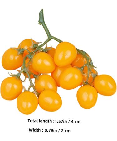 OUNONA Simulated Small Tomatoes Models Cherry Tomatoes Decor Photography Props Artificial Cherry Tomatoes Model Faux Fruit Decor Realistic Party Decor Foam Fake Fruit Window Yellow 4.00X2.00X2.00CM - Buy Online on GoSupps.com