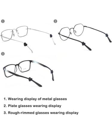 YXRRVING Silicone Eyeglasses Ear Hook Anti-Slip Sports Glasses Accessories | 1 Pair Temple Stoppers for Comfort & Fit - Buy Online on GoSupps.com