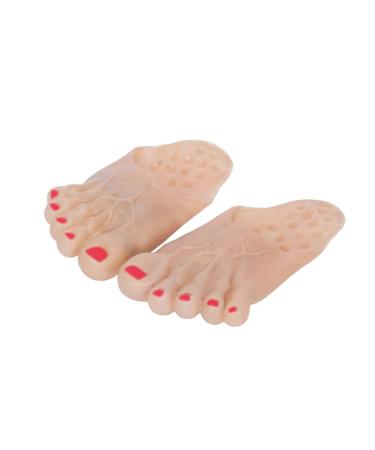 BinaryABC Halloween Jumbo Bare Feet Monster Feet Slippers Halloween Cosplay Costume Props(Skin Color)