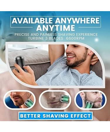 Pocket Size Washable Electric Razor Mini Portable Electric Shaver for Men USB Fast Charging Waterproof and Silent 0.1mm Thin Mesh Clean Shave Suitable for Carrying Around (Green) - Buy Online on GoSupps.com
