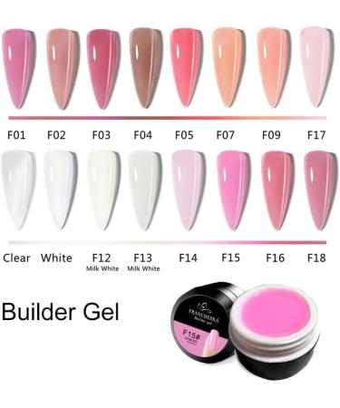 15ml Jelly Nail Extension Gel Pink Clear Pink White Quick Building Sock Off UV LED Phototherapy Varnish Gel Nail Polish - (Color: 9) - Buy Online on GoSupps.com