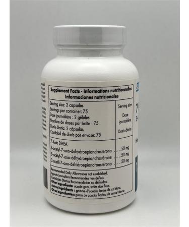 Supersmart - 7-Keto DHEA Supplement 25 mg - Natural DHEA Metabolite | Non-GMO & Gluten Free - 150 Vegetarian Capsules - Buy Online on GoSupps.com