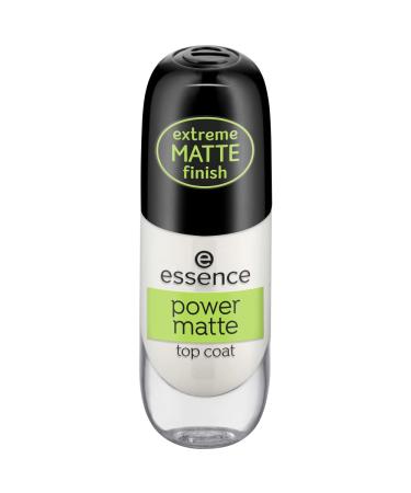Essence Power Matte Top Coat Unter- and overlack transparent matting long-lasting quick-drying matt without acetone vegan microplasty particles free (8ml)