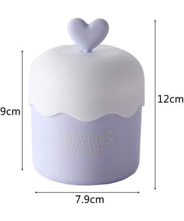Foam Bubble Maker Cleanser Foamer Cup for Delicate and Smooth Facial Cleansing Cute Skin Care Tools (purple) - Buy Online on GoSupps.com