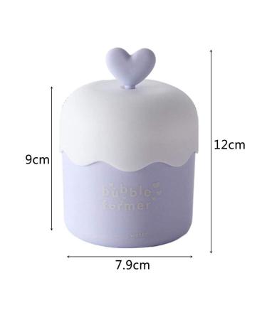 Portable Foaming Facial Cleanser Cup - Manual Foamer for Thick Foam & Delicate Skin - Available in Blue Purple Pink - Buy Online on GoSupps.com