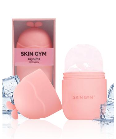 Skin Gym Ice Roller for Face - Face Ice Mold for Depuffing Minimize Pores & Glowing Skin | Easy to Use Ice Face Roller in Rolled Shape for Easy Gliding | Face Ice Roller for Cold Therapy At-Home