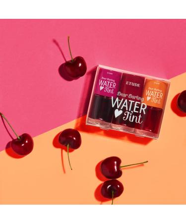 ETUDE Dear Darling Water Tint Cherry Ade (21AD) | Bright Lip Tint with Pomegranate & Grapefruit Extract - Buy Online on GoSupps.com