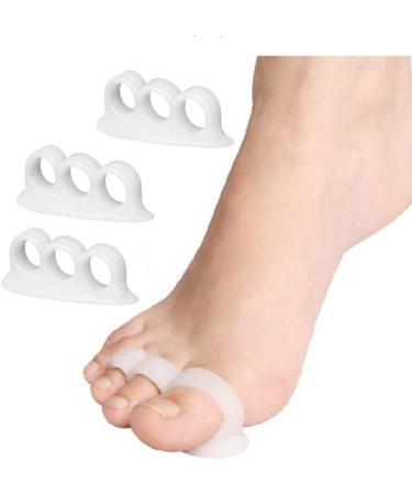 4x Silicone Gel Toe Separator for Hallux Valgus - Premium Forefoot Pad for Pain Relief | International Shipping - Buy Online on GoSupps.com