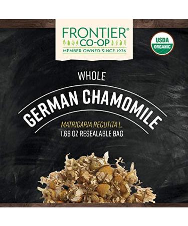 Buy Frontier Co-op Organic German Chamomile Flowers 1.66 oz | Natural Herbal Remedy - Buy Online on GoSupps.com